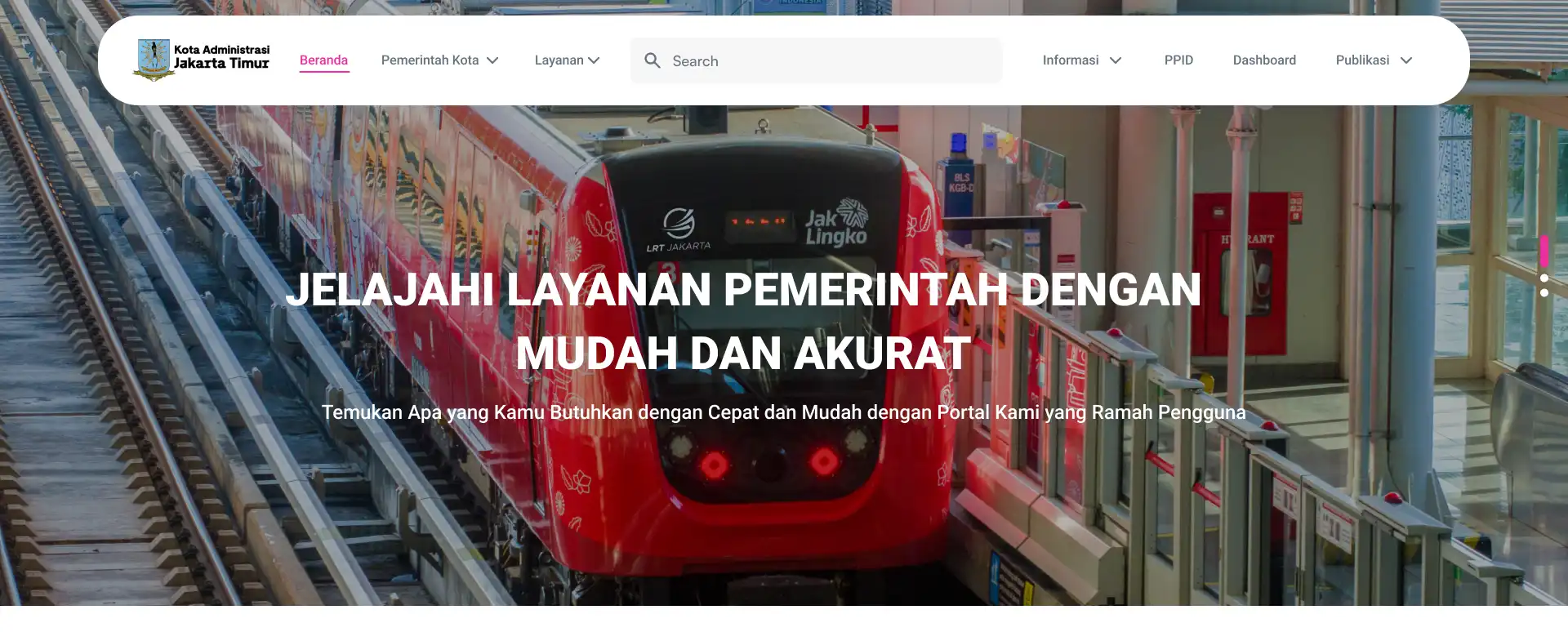 Jakarta Timur Main Website